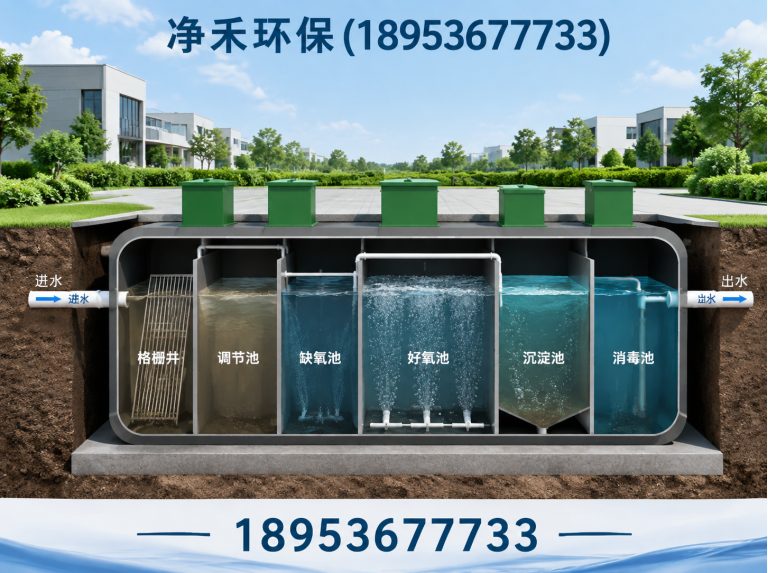 潍坊滨海经济技术开发区一体化污水处理设备展示图